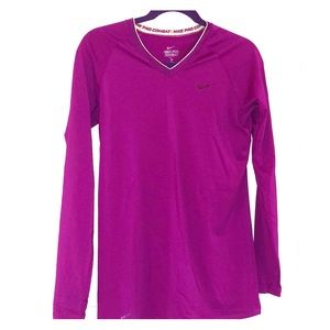 Nike | Purple Dri-Fit Long Sleeve Top